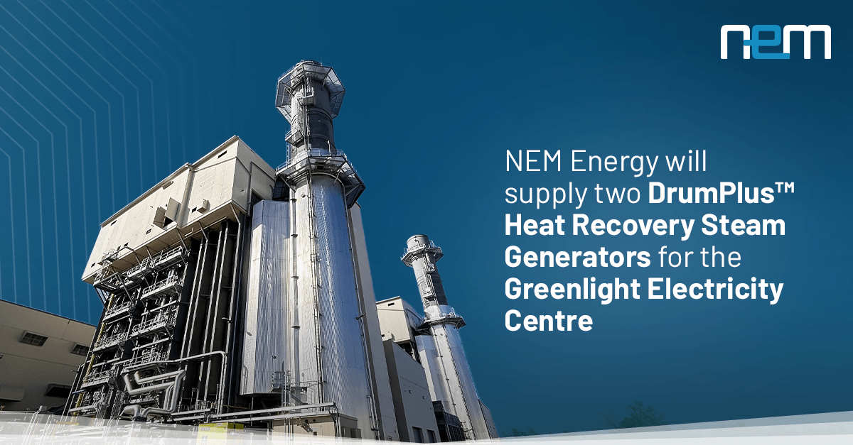 NEM Energy Group to supply HRSGs for the Greenlight Electricity Centre in Alberta, Canada